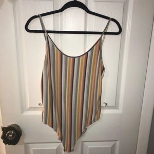 striped bodysuit